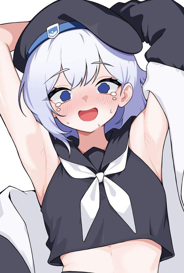【一生ネットの宝物】両腕を頭の後ろに回して両ワキ見せてくれる女子達の二次エロ画像【20枚目】