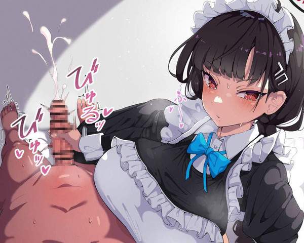 【ハンドメイドの日】メイドさんに手コキでヌいて貰ってる二次エロ画像【5枚目】