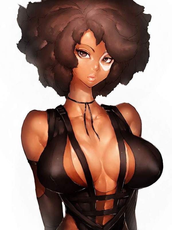 【愛しいお風呂の日】乳デカアフロ女子の二次エロ画像【6枚目】