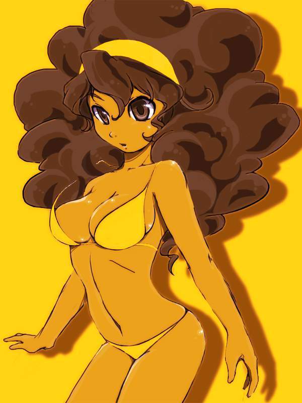【愛しいお風呂の日】乳デカアフロ女子の二次エロ画像【20枚目】