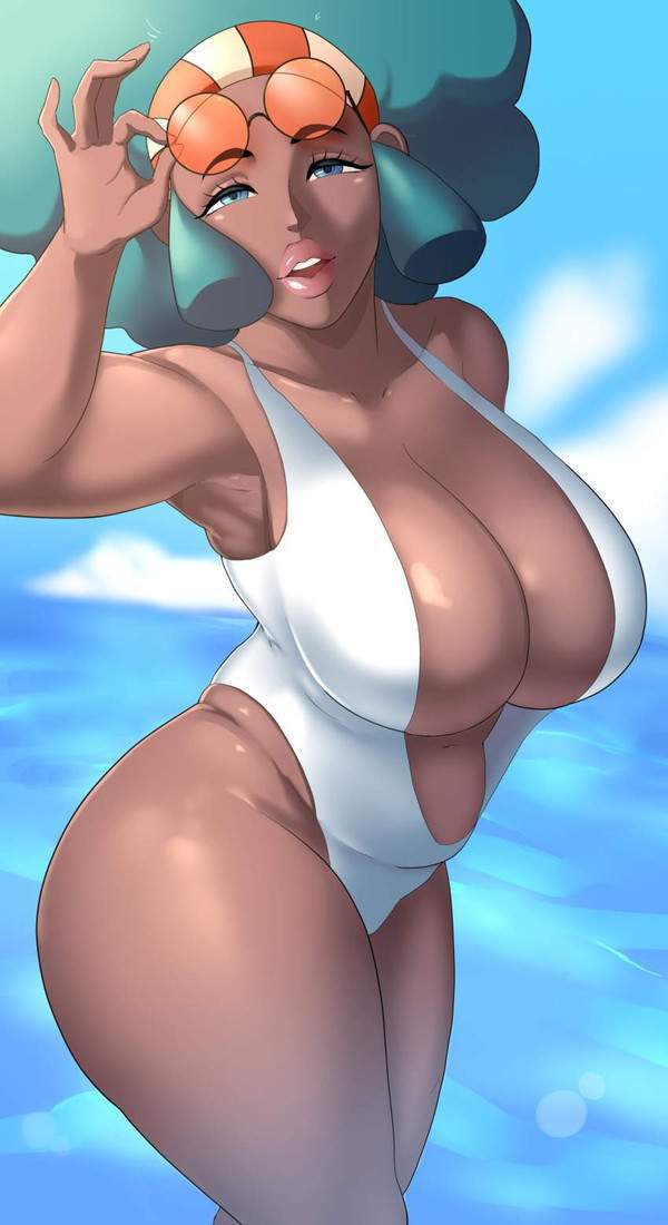 【愛しいお風呂の日】乳デカアフロ女子の二次エロ画像【27枚目】