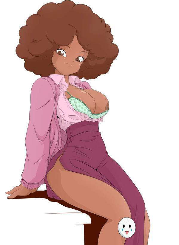 【愛しいお風呂の日】乳デカアフロ女子の二次エロ画像【38枚目】