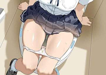 【ギリギリOUT】パンツにオシッコの染みが付いてる女子達の二次オシッコ画像