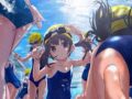 【体育】学校のプールで泳いでるJS・JC・JKの二次エロ画像【部活】