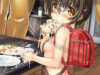 【食ザー】ザーメンぶっかけられた食べ物を当たり前のように食す女子達の二次エロ画像