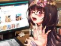 【インターネット記念日】PCモニター見ながらオナる女子のエロ画像